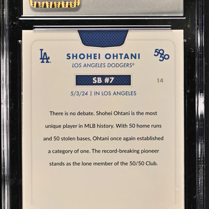 2024 Topps 50/50 Shohei Ohtani #14 CGC 9