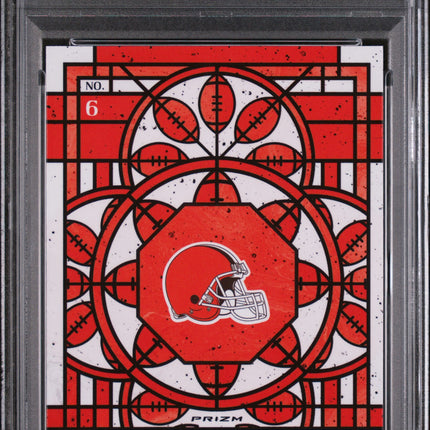 2025 Panini Mosaic Stained Glass Quinshon Judkins #6 PSA 9
