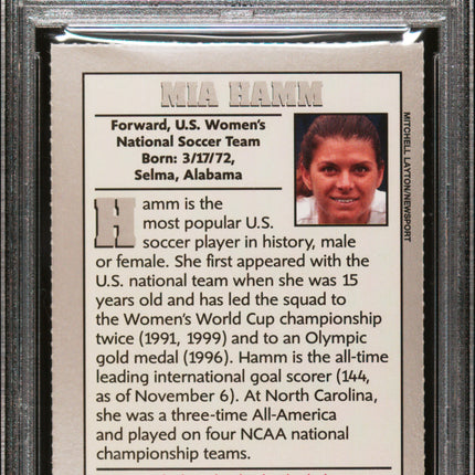 2004 S.I. For Kids Mia Hamm #337 PSA 7