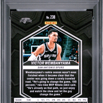 2023 Panini Mosaic Victor Wembanyama #238 Green PSA 9