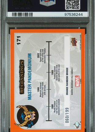2024 Upper Deck Marvel Beginnings Vol.2 Series 2 Master Pandemonium #171 PSA 9
