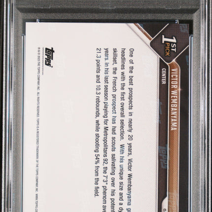 2023 Topps Now Draft Victor Wembanyama #D1 PSA 10