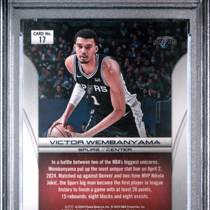 2023 Panini Prizm Deca Brilliance Victor Wembanyama #17 Silver PSA 9