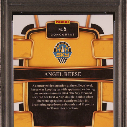 2024 Panini Select WNBA Angel Reese #5 Silver Flash PSA 10