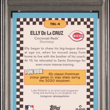2024 Topps Big League Big Leaguer Elly De La Cruz #TBL4 PSA 10