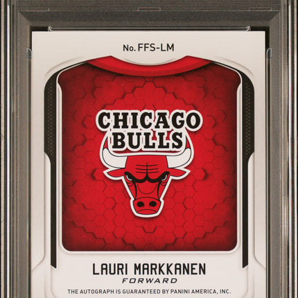 2019 Panini Certified Fresh Faces Lauri Markkanen #FFSLM Camo /25 PSA 10