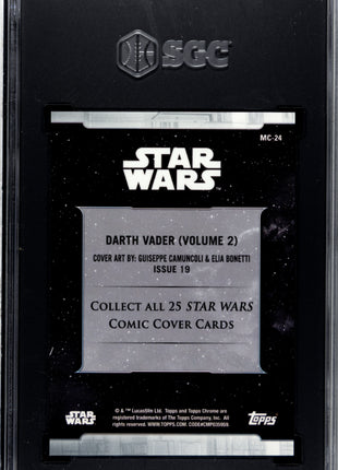 2019 Topps Chrome Star Wars Legacy Darth Vader #MC-24 SGC 10 Orange /25