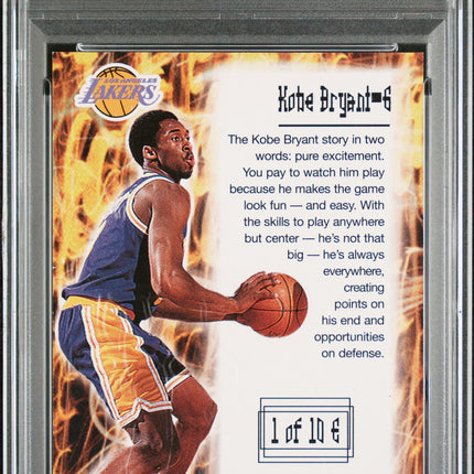 1998 Fleer Tradition Electrifying Kobe Bryant #1 PSA 9