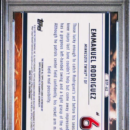 2023 Bowman Scouts' Top 100 Emmanuel Rodriguez #BTP62 Auto Super 1/1 PSA 10