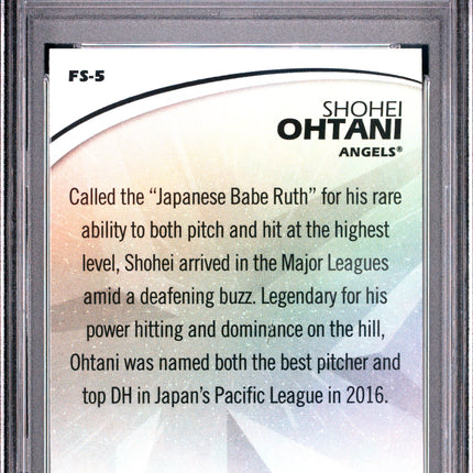 2018 Topps Future Stars Shohei Ohtani RC #FS-5 PSA 10