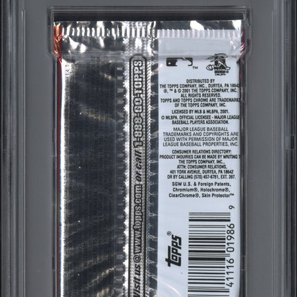2001 Topps Baseball Traded & Rookies Foil Traded & Rookies PSA 8