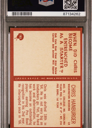 1967 Philadelphia Chris Hanburger #183 PSA 6