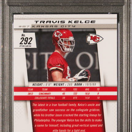 2013 Panini Prizm Travis Kelce #292 Camo PSA 10