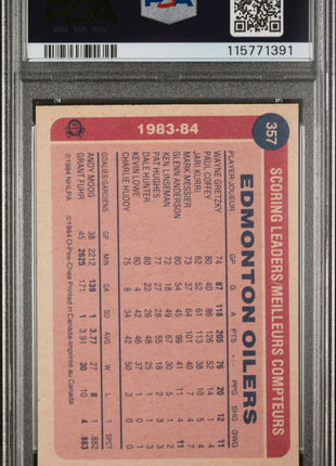 1984 O-Pee-Chee Wayne Gretzky #357 PSA 7