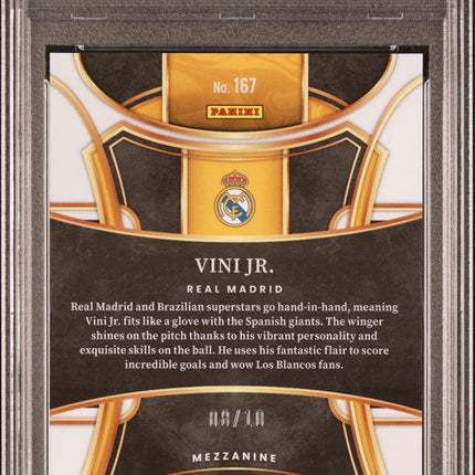 2023-24 Panini Select La Liga Vini JR. #167 Gold Mojo PSA 9 /10