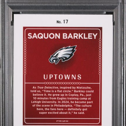 2024 Panini Donruss Optic Uptowns Saquon Barkley #17 PSA 10