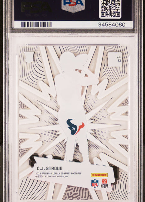 2023 Panini Clearly Donruss Nu-Clear CJ Stroud #12 PSA 10