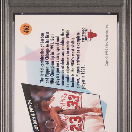 1991 Skybox Scottie Pippen Michael Jordan #462 PSA 10