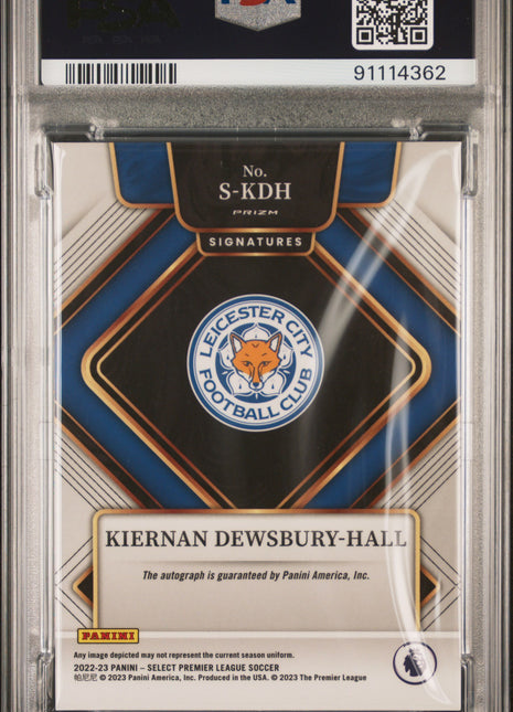 2022-23 Panini Select Peacock Auto Kiernan Dewsbury-Hall #SKDH PSA 9