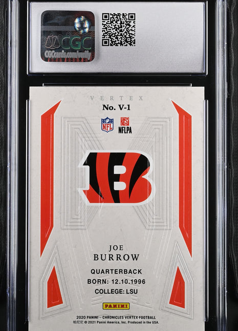 2020 Chronicles Joe Burrow #V-1 CGC 10