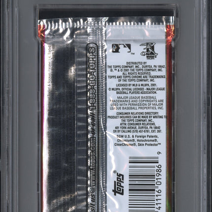 2001 Topps Baseball Traded & Rookies Foil Traded & Rookies PSA 8