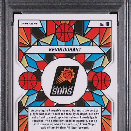 2023 Panini Mosaic Stained Glass Kevin Durant #19 PSA 8