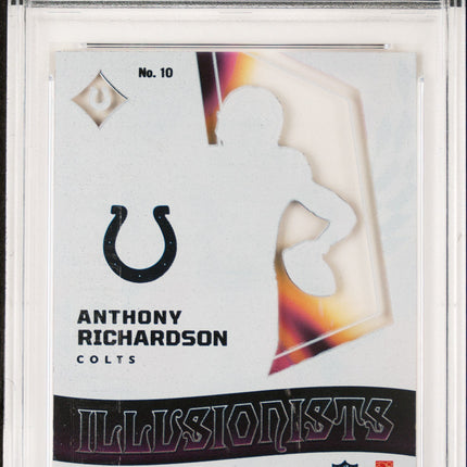 2023 Panini Illusions Illusionists Anthony Richardson #10 PSA 8