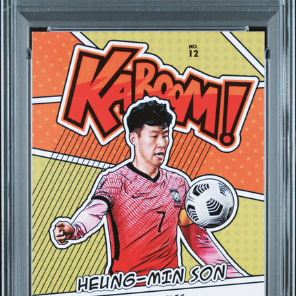 2021 Panini Donruss Road To Qatar Kaboom! Heung-Min Son #12 PSA 9