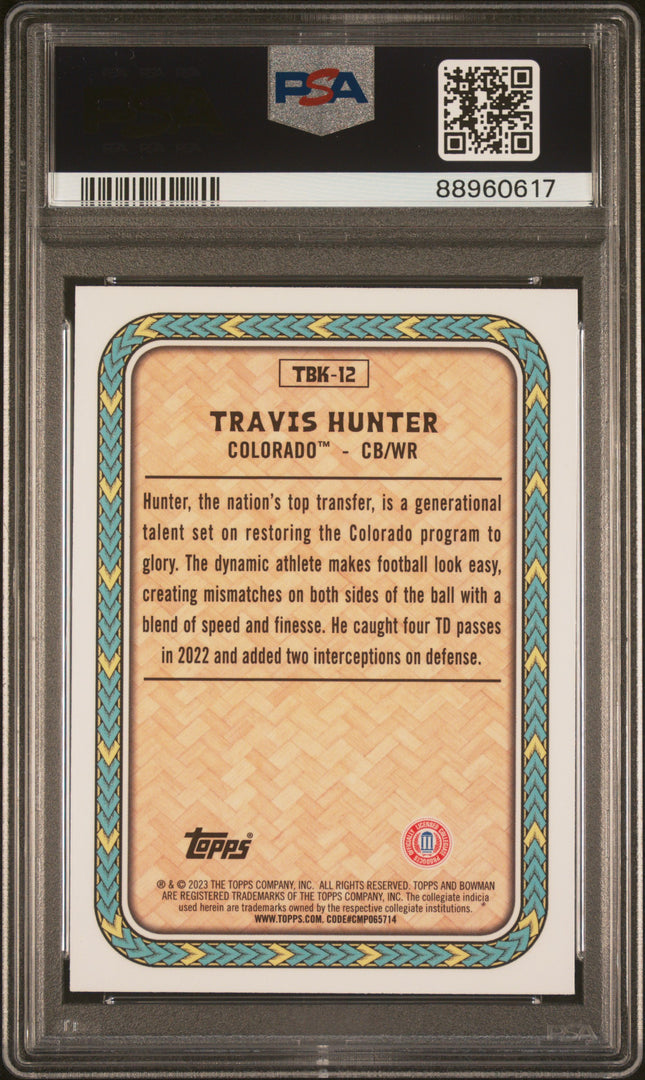 2023 Bowman University Chrome The Big Kahuna Travis Hunter #TBK12 PSA 10
