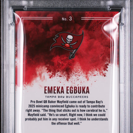 2025 Panini Phoenix Color Blast Emeka Egbuka #3 PSA 9