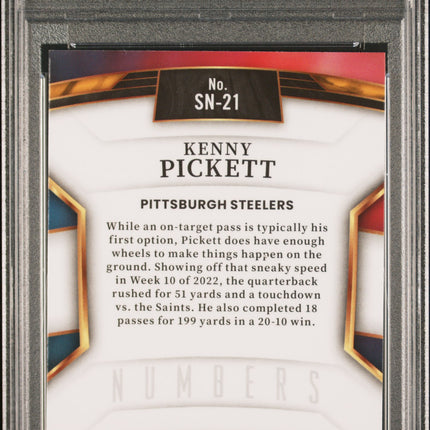 2022 Panini Select Select Numbers Kenny Pickett #SN21 PSA 9