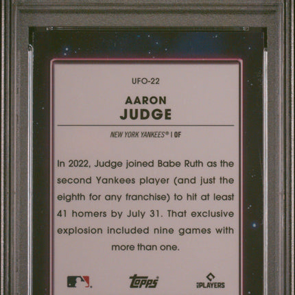 2022 Bowman's Best Bowman Ufo Aaron Judge #UFO22 PSA 9