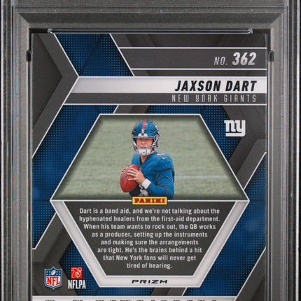 2025 Panini Mosaic Jaxson Dart #362 Reactive Yellow PSA 10