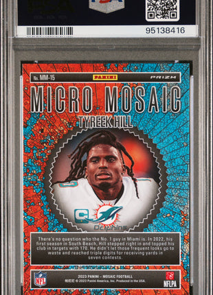 2023 Panini Mosaic Micro Mosaic Tyreek Hill #MM15 PSA 10