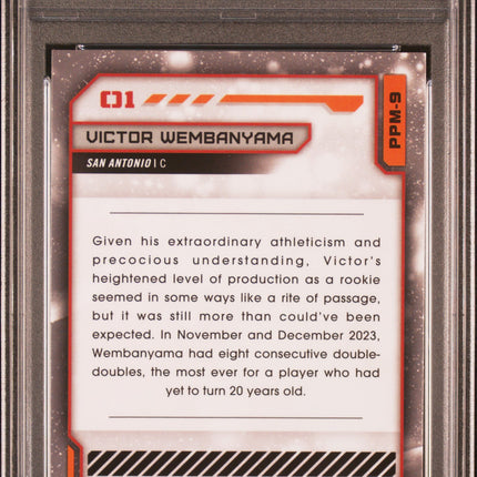 2023 Topps Cosmic Chrome Planetary Pursuit Victor Wembanyama #PPM9 Mercury PSA 9