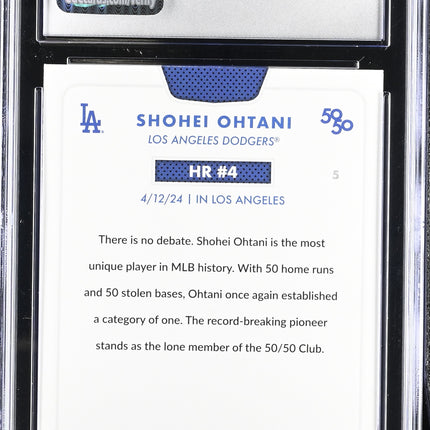 2024 Topps 50/50 Shohei Ohtani #5 CGC 9