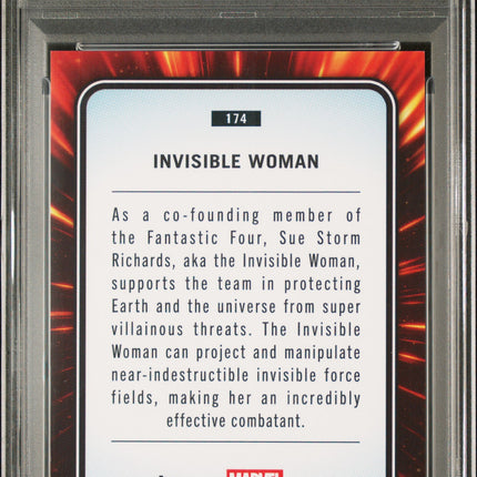 2025 Topps Chrome Marvel Invisible Woman #174 PSA 9 Red Wave /5
