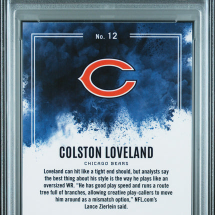 2025 Panini Phoenix Color Blast Colston Loveland #12 PSA 9