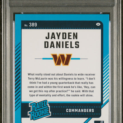 2024 Panini Donruss Jayden Daniels #389 PSA 10