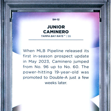 2023 Bowman's Best Shellacked Junior Caminero #SH12 PSA 10