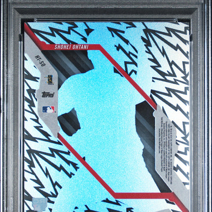 2018 Topps High Tek Shohei Ohtani #HT-SO PSA 8 Pattern 2 Jagged Shapes Pixels