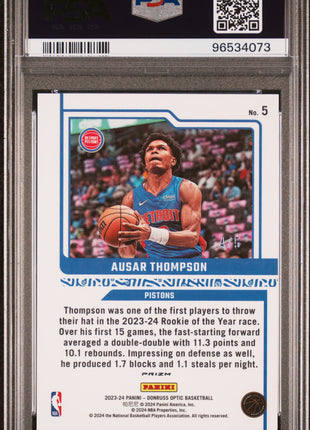 2023 Panini Donruss Optic Elite Dominators Ausar Thompson #5 PSA 10