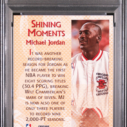 1996 Stadium Club Shining Moments Michael Jordan #SM2 PSA 8