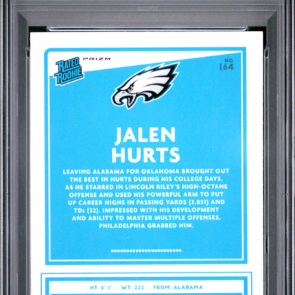 2020 Panini Donruss Optic Jalen Hurts #164 Holo PSA 10