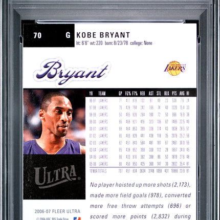 2006 Ultra Kobe Bryant #70 PSA 9