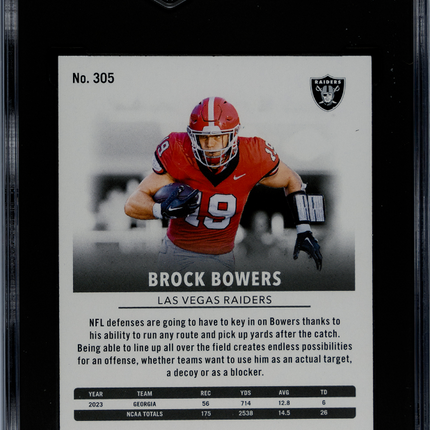 2024 Panini Prestige Brock Bowers #305 SGC 10