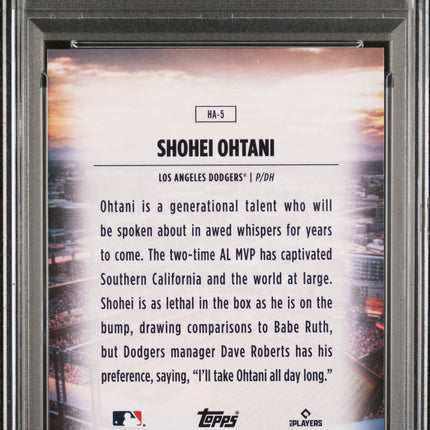 2025 Topps Home Field Advantage Shohei Ohtani #HA5 PSA 9