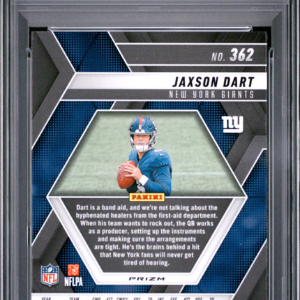 2025 Panini Mosaic Jaxson Dart #362 Blue Scope PSA 10