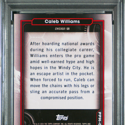 2024 Topps Cosmic Chrome Planetary Pursuit Caleb Williams #CW Mercury PSA 9