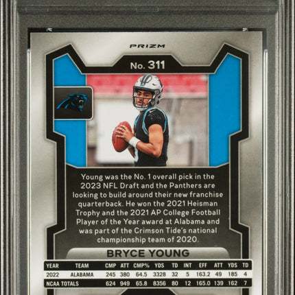 2023 Panini Prizm Bryce Young #311 Red White Blue PSA 10